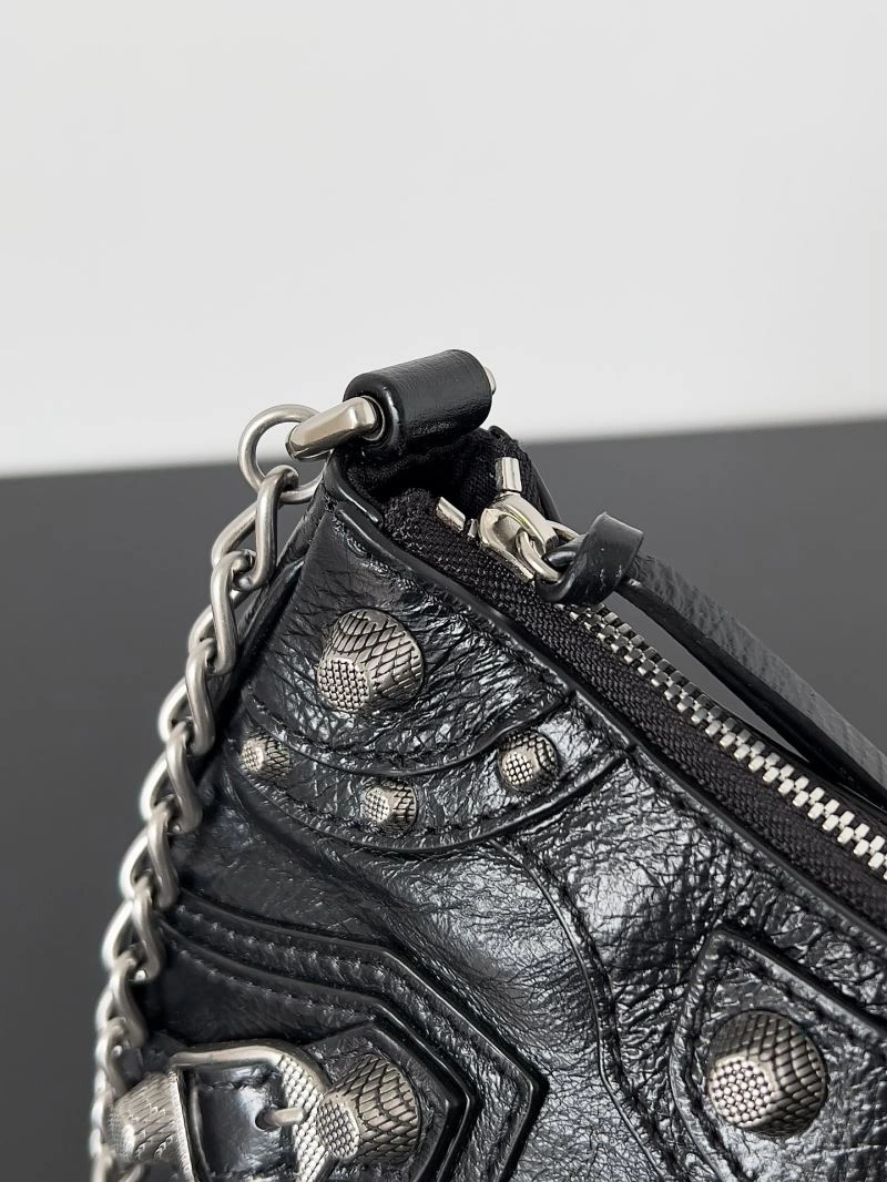 Balenciaga Mini Le Cagole Half-Moon Handbag with Double Straps Flexible 78813