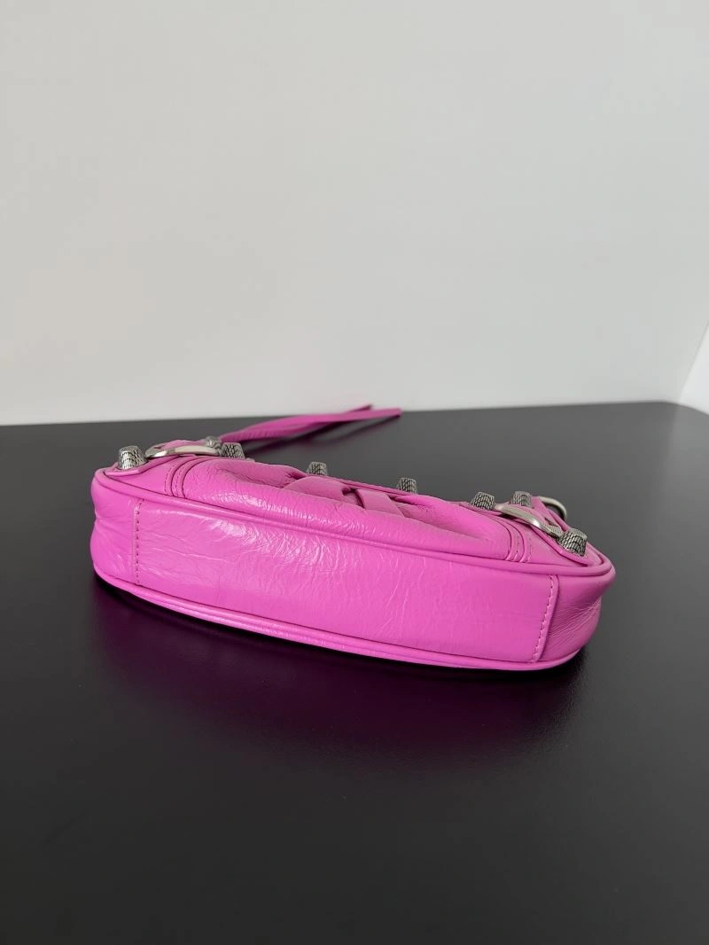 Balenciaga Mini Le Cagole Half-Moon Handbag with Double Straps FreshLook 78823