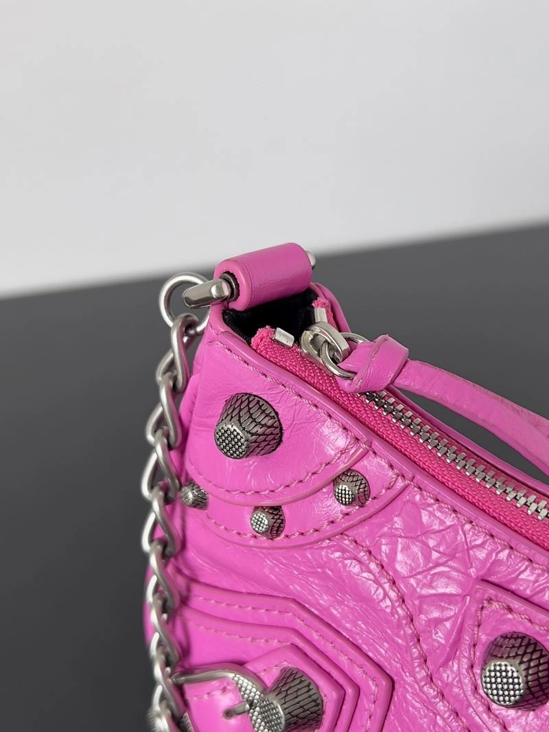 Balenciaga Mini Le Cagole Half-Moon Handbag with Double Straps FreshLook 78823