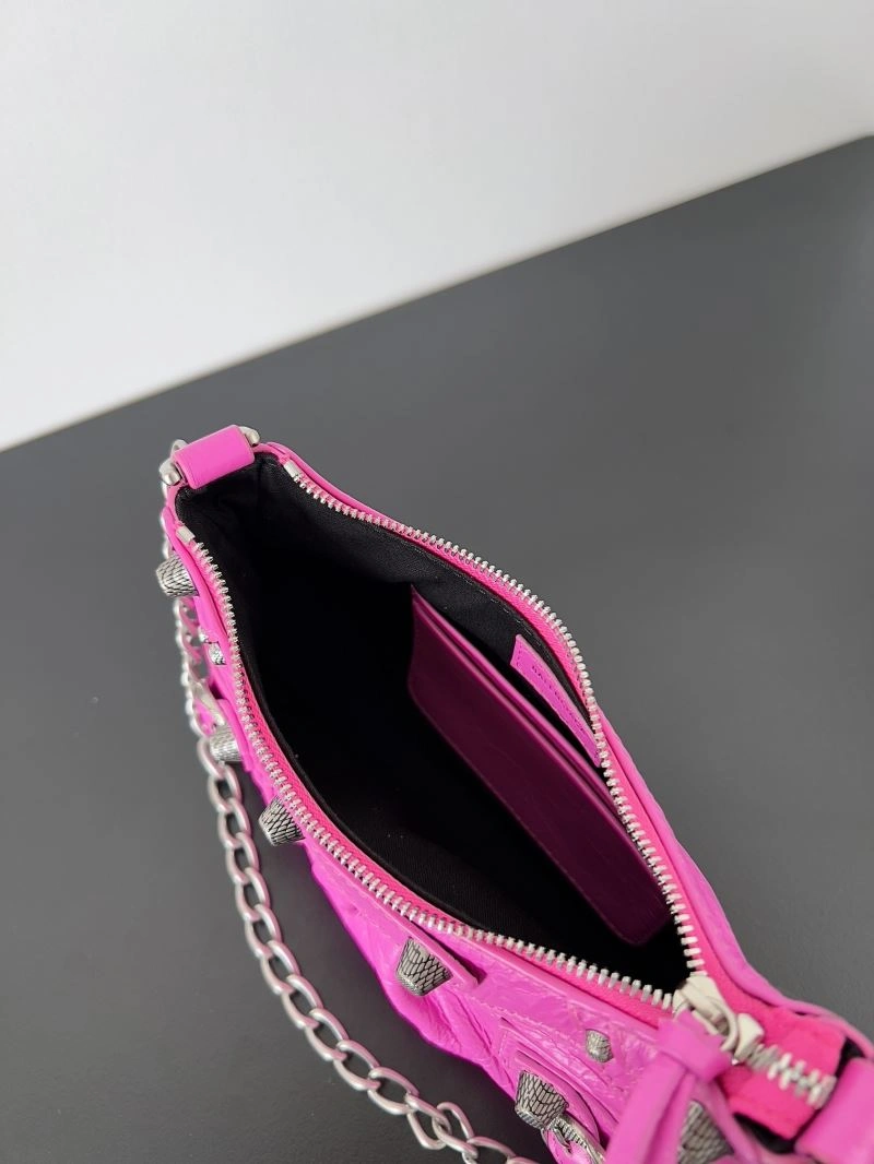 Balenciaga Mini Le Cagole Half-Moon Handbag with Double Straps FreshLook 78823
