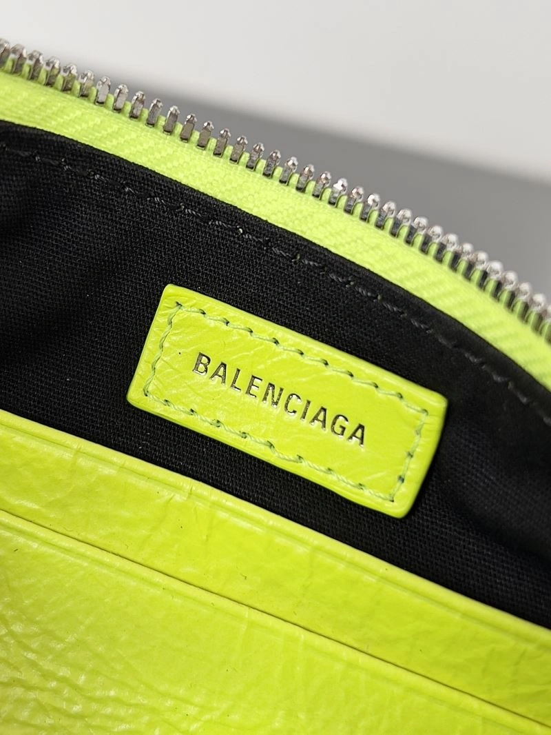 Balenciaga Mini Le Cagole Half-Moon Handbag with Double Straps WeatherProof 78828