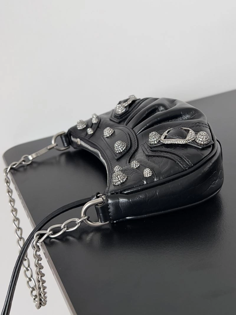 MoistureWicking Balenciaga Mini Le Cagole Handbag - Retro Crescent Design  Style 78799