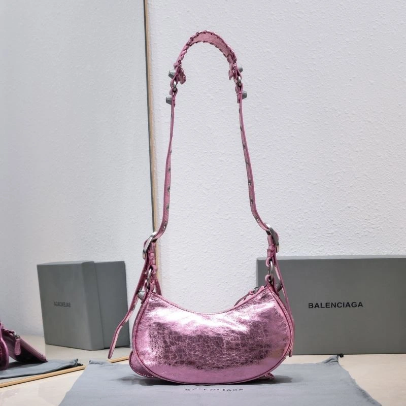 OdorResistant Balenciaga Mini Metallic Crescent Bag - 26cm Size 72718