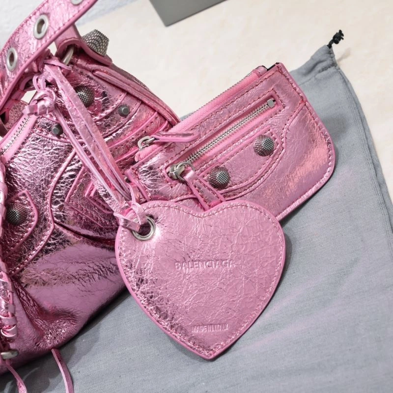 OdorResistant Balenciaga Mini Metallic Crescent Bag - 26cm Size 72718
