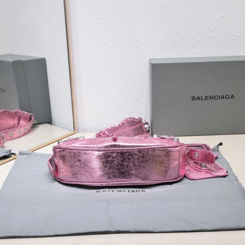 OdorResistant Balenciaga Mini Metallic Crescent Bag - 26cm Size 72718