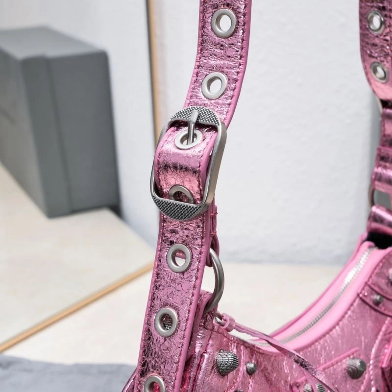 OdorResistant Balenciaga Mini Metallic Crescent Bag - 26cm Size 72718