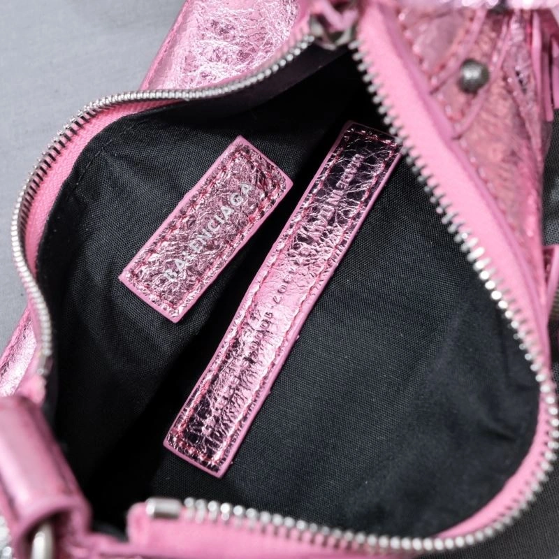 OdorResistant Balenciaga Mini Metallic Crescent Bag - 26cm Size 72718
