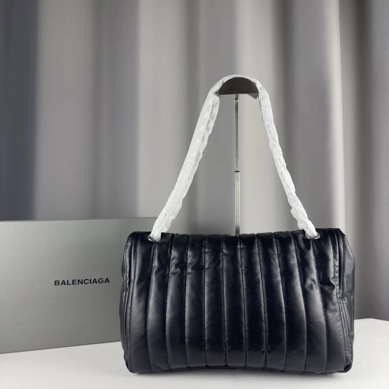 Balenciaga Monaco  BB Logo Chain Bag in Soft Cracked Calfskin Flexible 75272
