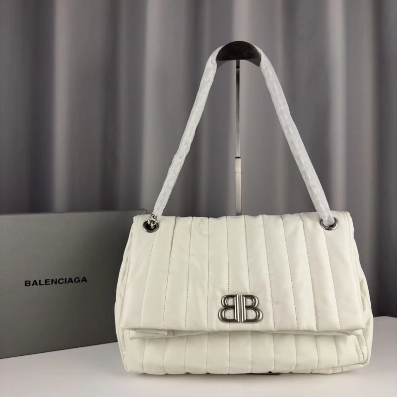Stylish Balenciaga Monaco Luxe Calfskin Chain Bag -  Autumn Essential 75277