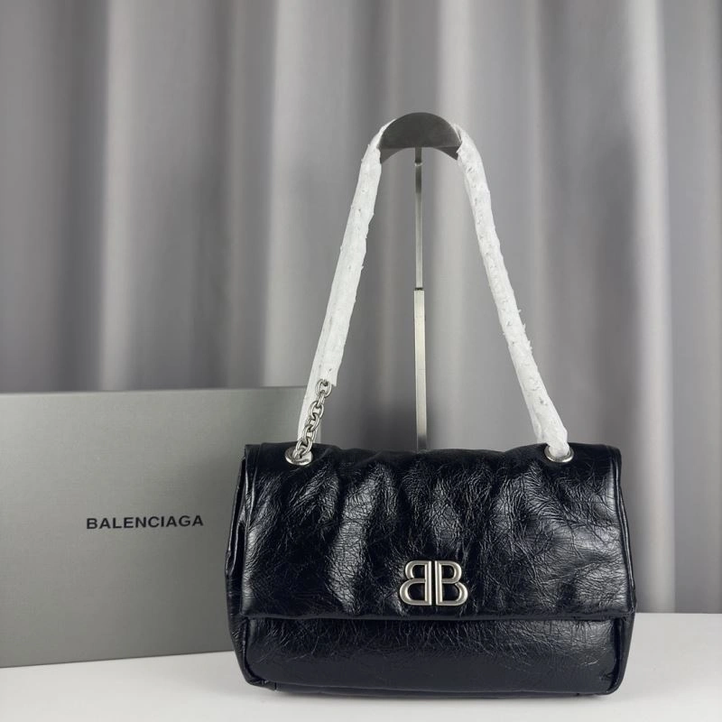 Balenciaga Monaco Luxe Chain Bag -  Leather Autumn Essential Youthful 75263