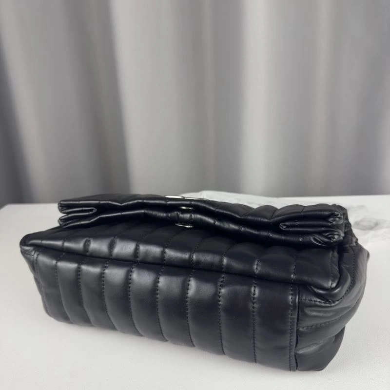 Comfortable Balenciaga Monaco Luxe Lambskin Chain Bag -  Dark Style 75284