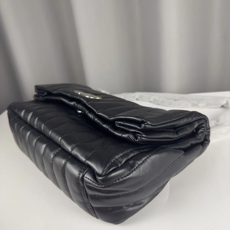 Comfortable Balenciaga Monaco Luxe Lambskin Chain Bag -  Dark Style 75284