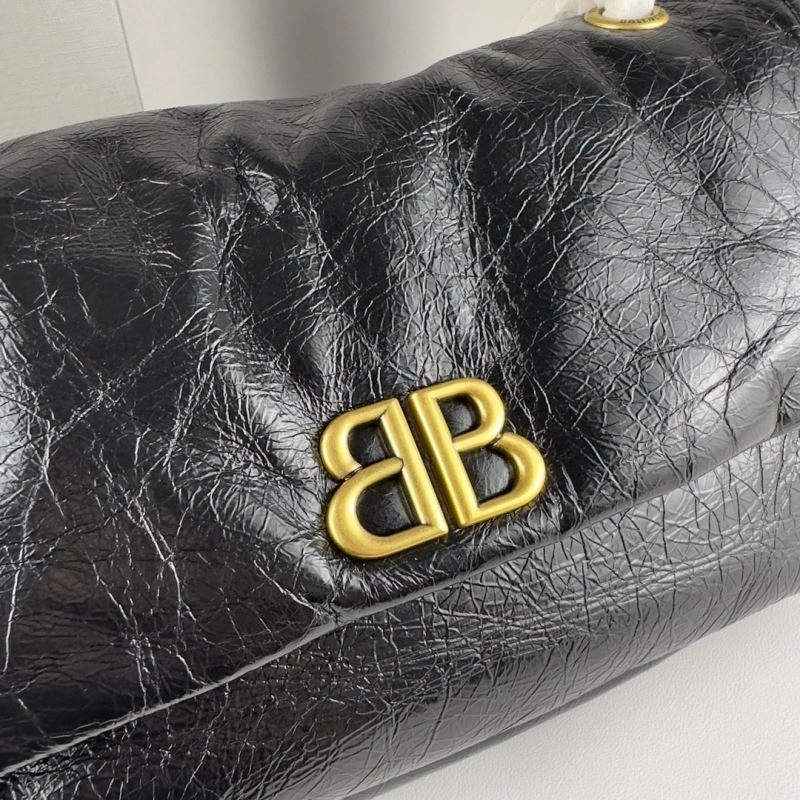 Balenciaga Monaco Ultra-Soft Calfskin Chain Bag -  Fall Essential Cozy 75276