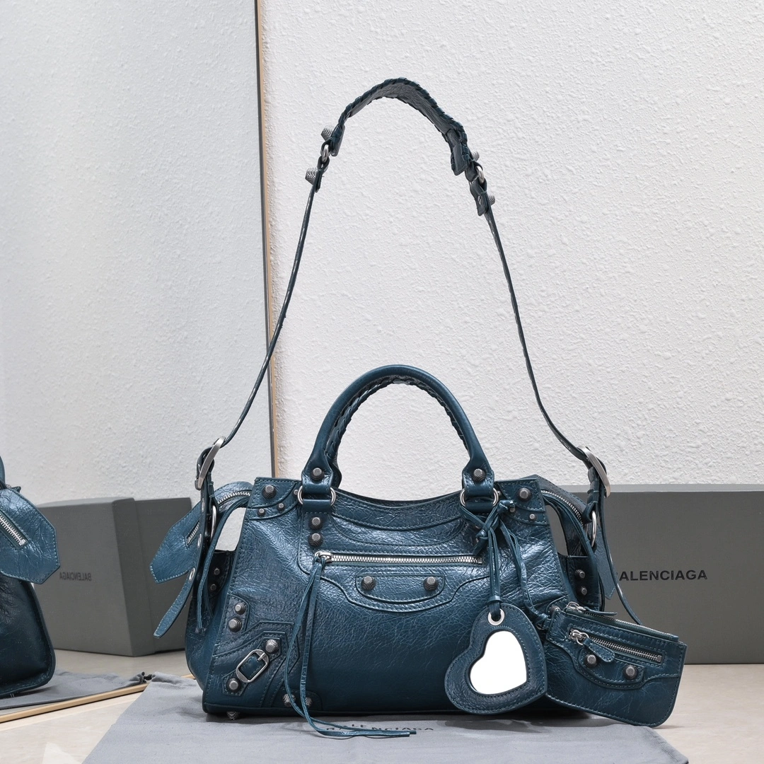 Balenciaga NEO CAGOLE Medium Motorcycle Trapezoid Bag Set Youthful 60962