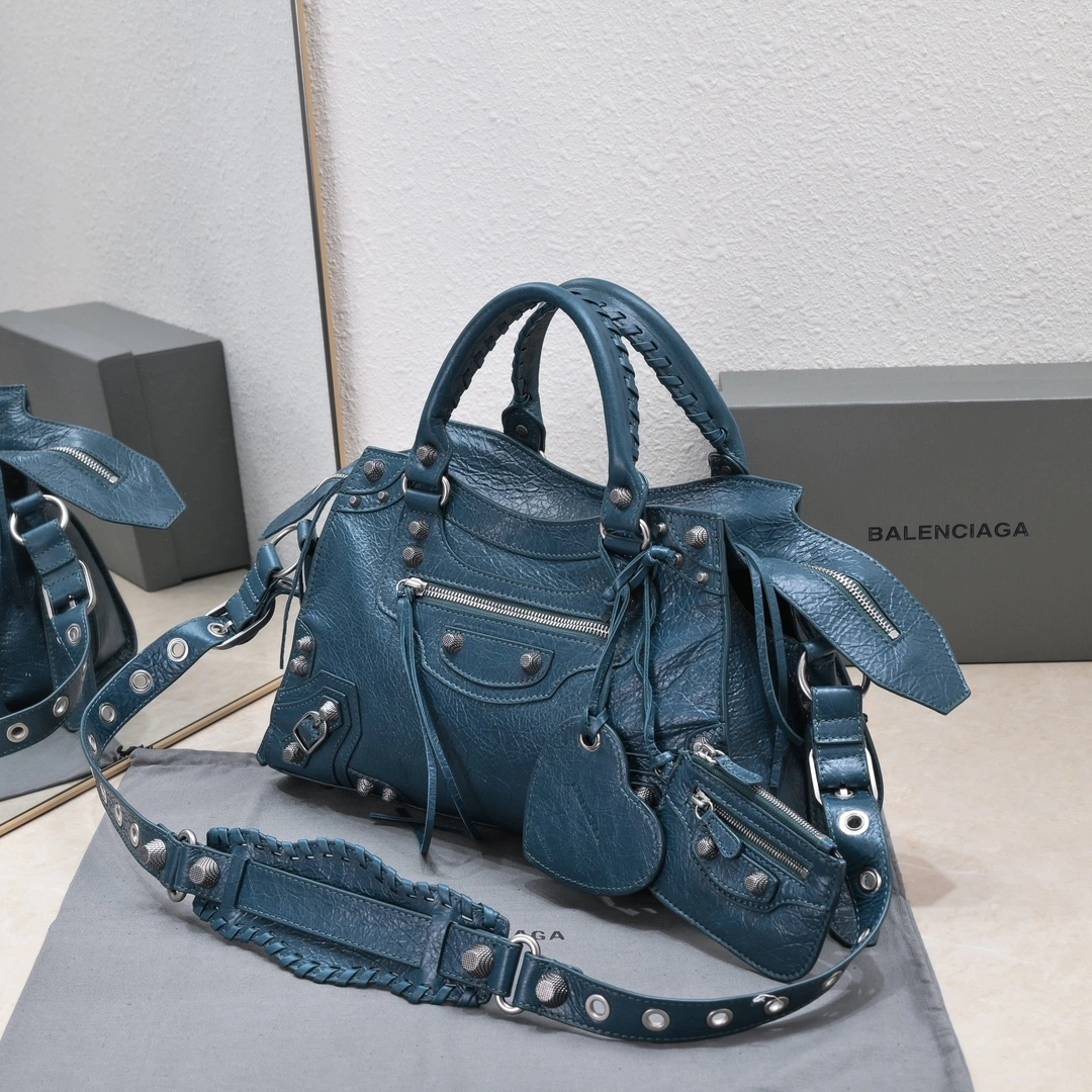Balenciaga NEO CAGOLE Medium Motorcycle Trapezoid Bag Set Youthful 60962