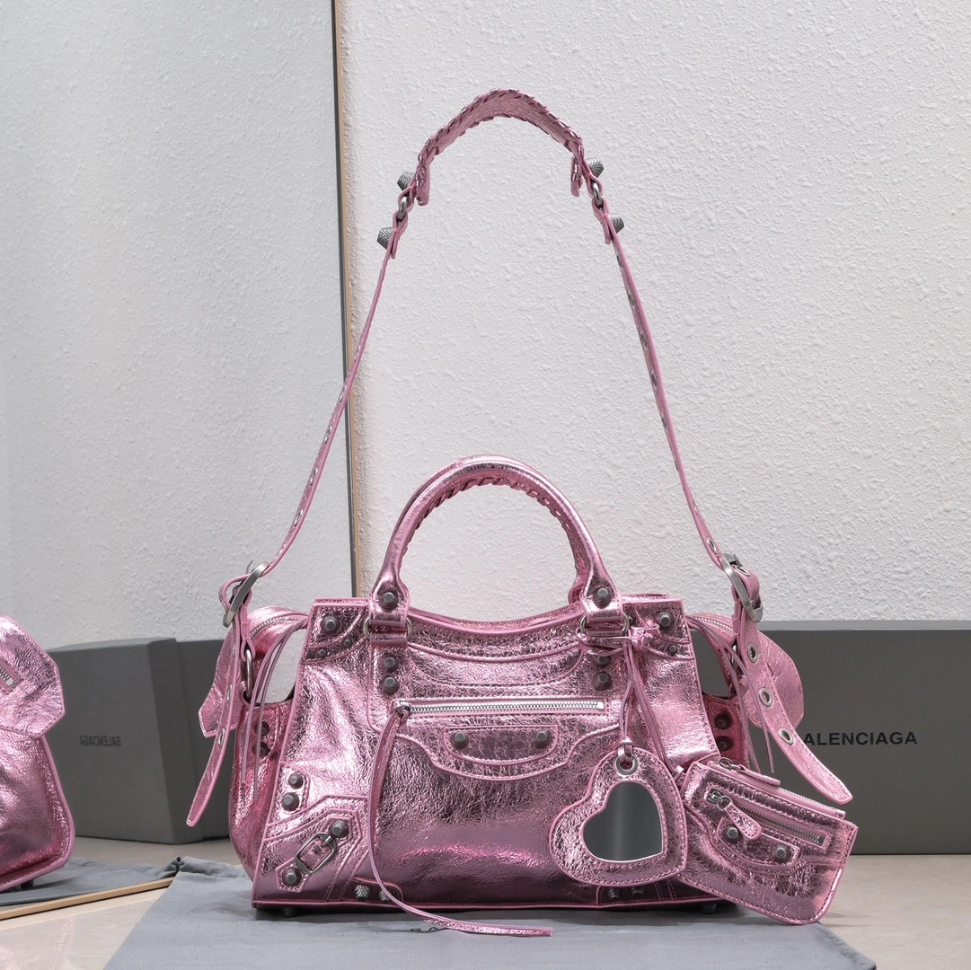 WeatherProof Balenciaga NEO CAGOLE Vintage Lambskin Motorcycle Bag Set 60963