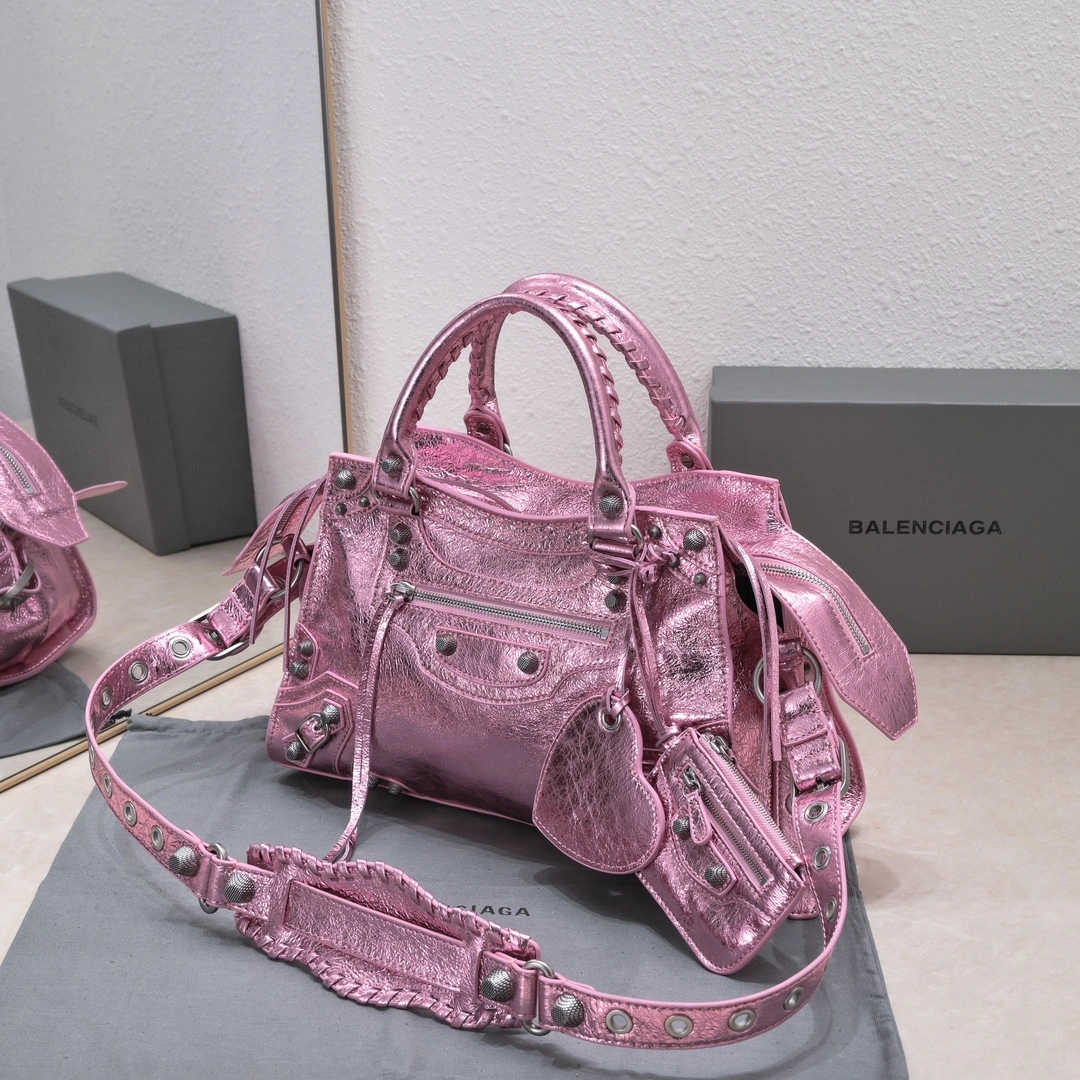 WeatherProof Balenciaga NEO CAGOLE Vintage Lambskin Motorcycle Bag Set 60963