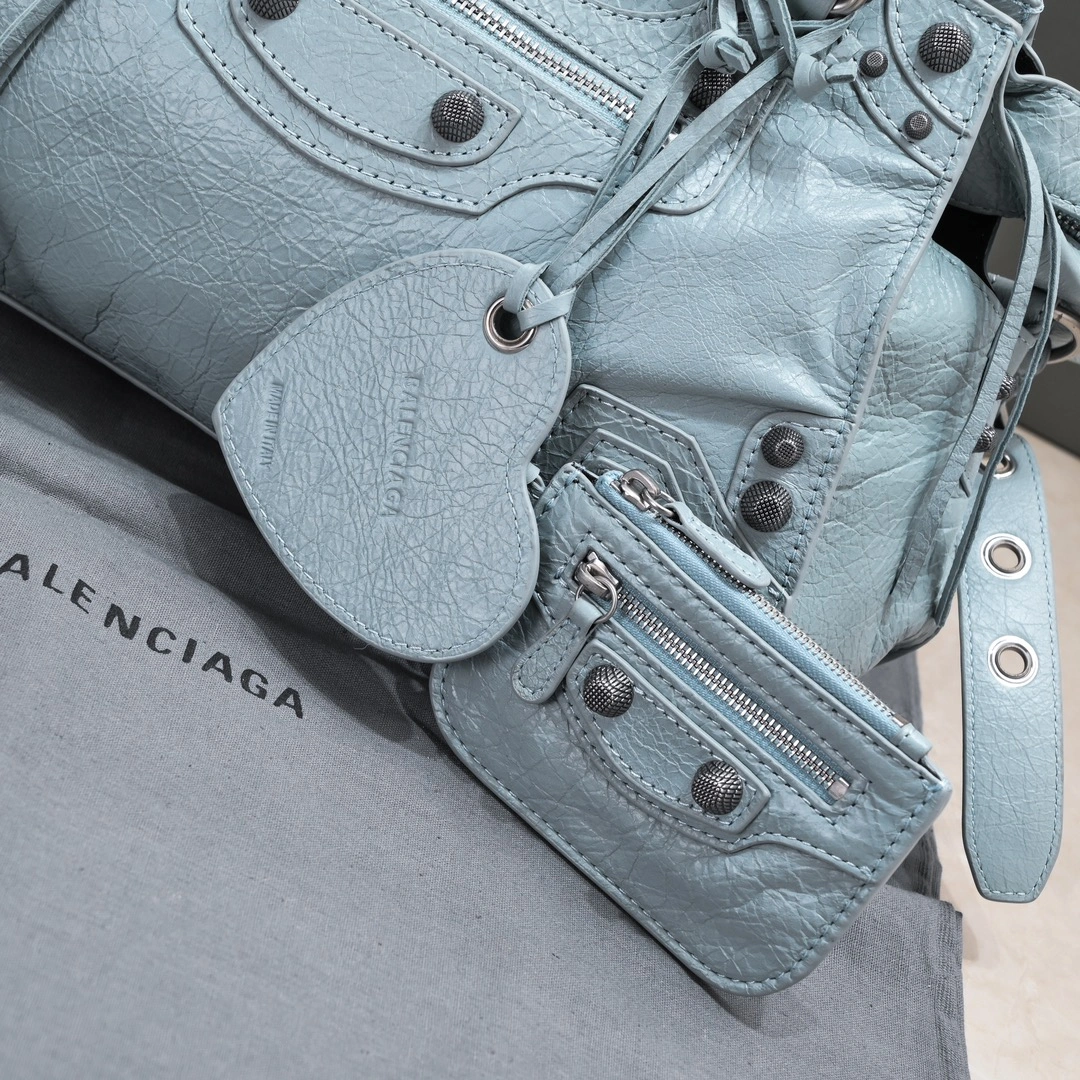 Casual Balenciaga NEO CAGOLE Vintage Lambskin Motorcycle Bag 60947