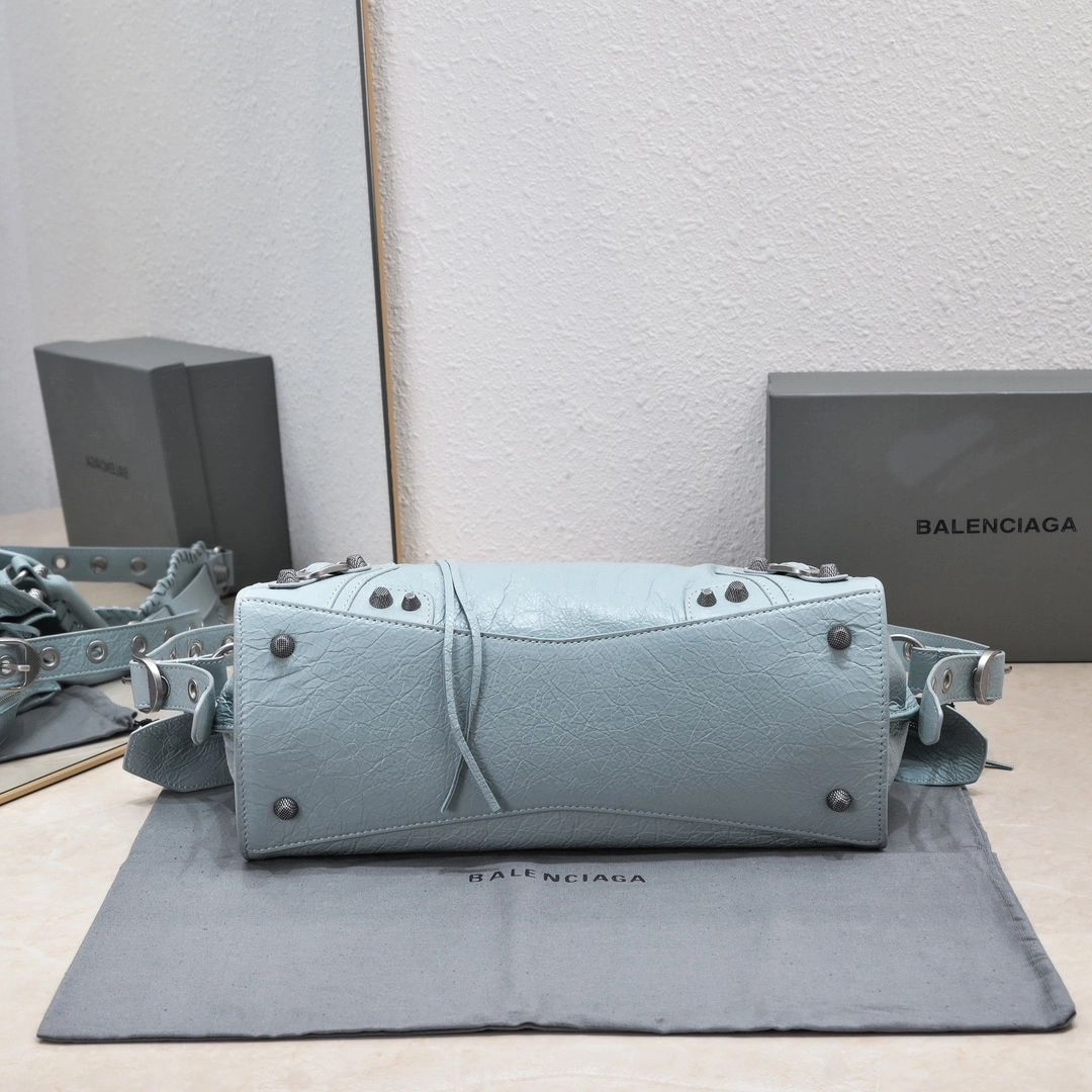 Casual Balenciaga NEO CAGOLE Vintage Lambskin Motorcycle Bag 60947