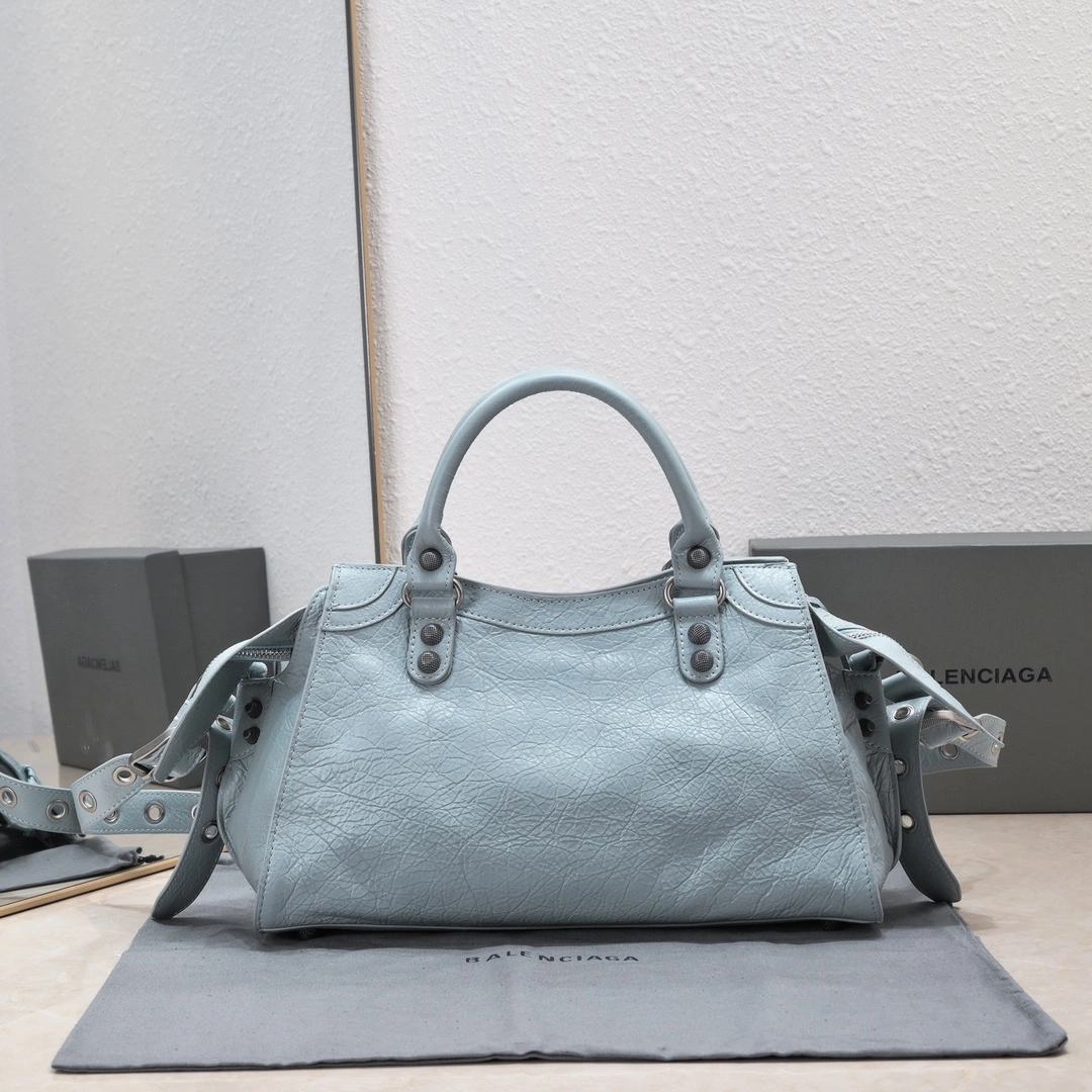 Casual Balenciaga NEO CAGOLE Vintage Lambskin Motorcycle Bag 60947