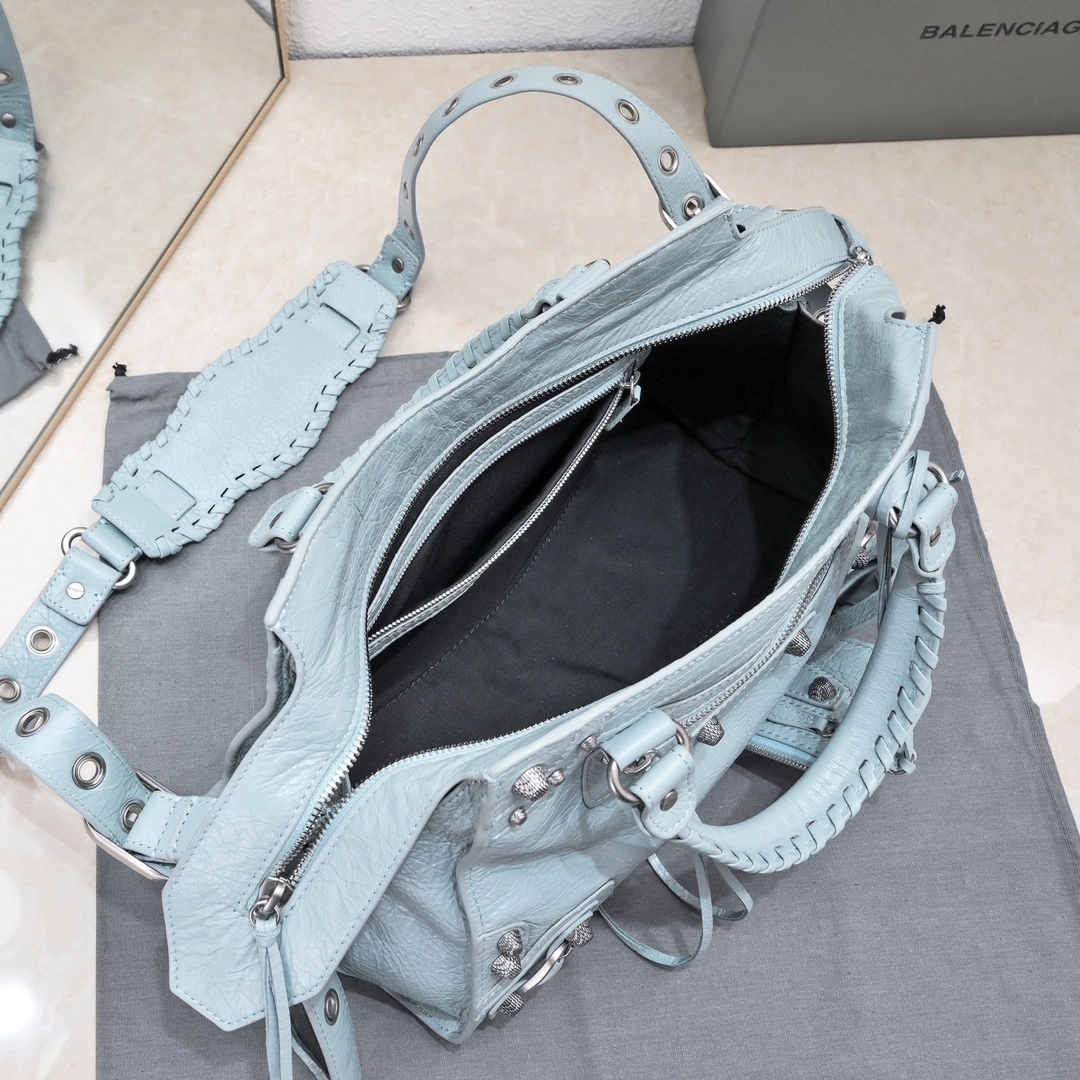 Casual Balenciaga NEO CAGOLE Vintage Lambskin Motorcycle Bag 60947