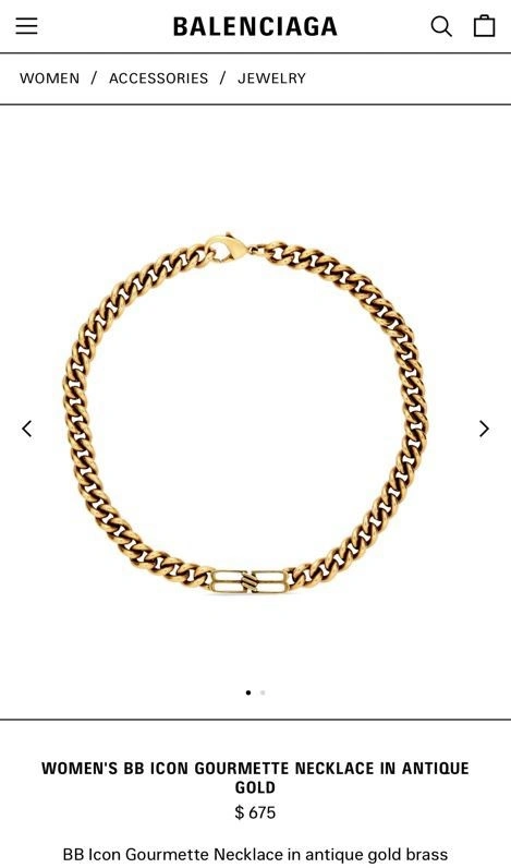 Bold Balenciaga Necklaces 215566