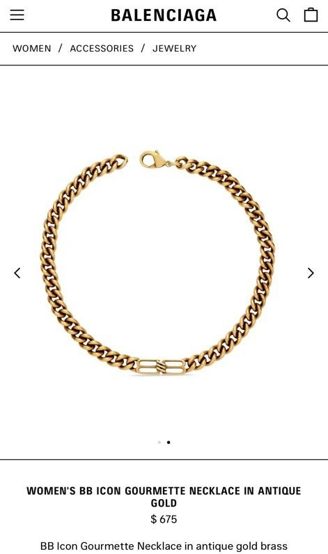 Bold Balenciaga Necklaces 215566
