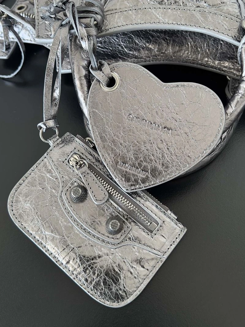 Balenciaga Neo Cagole Distressed Lambskin Motorcycle Bag Chic 78753