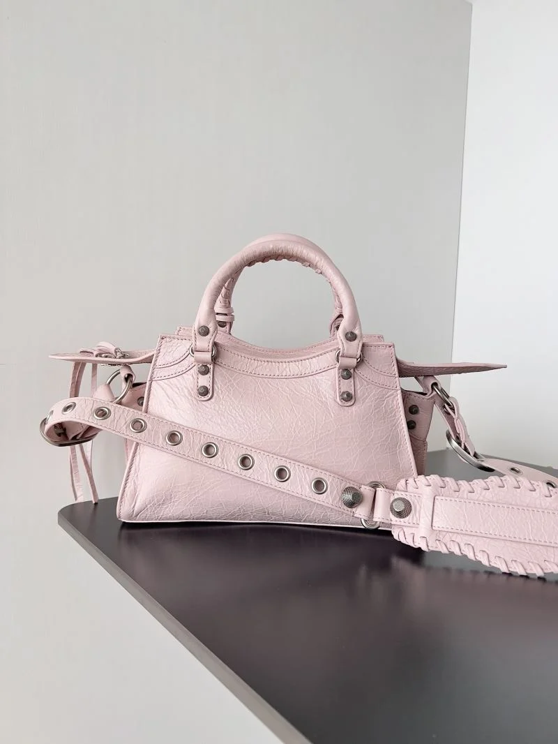 Balenciaga Neo Cagole Distressed Lambskin Motorcycle Bag Thermal 37579