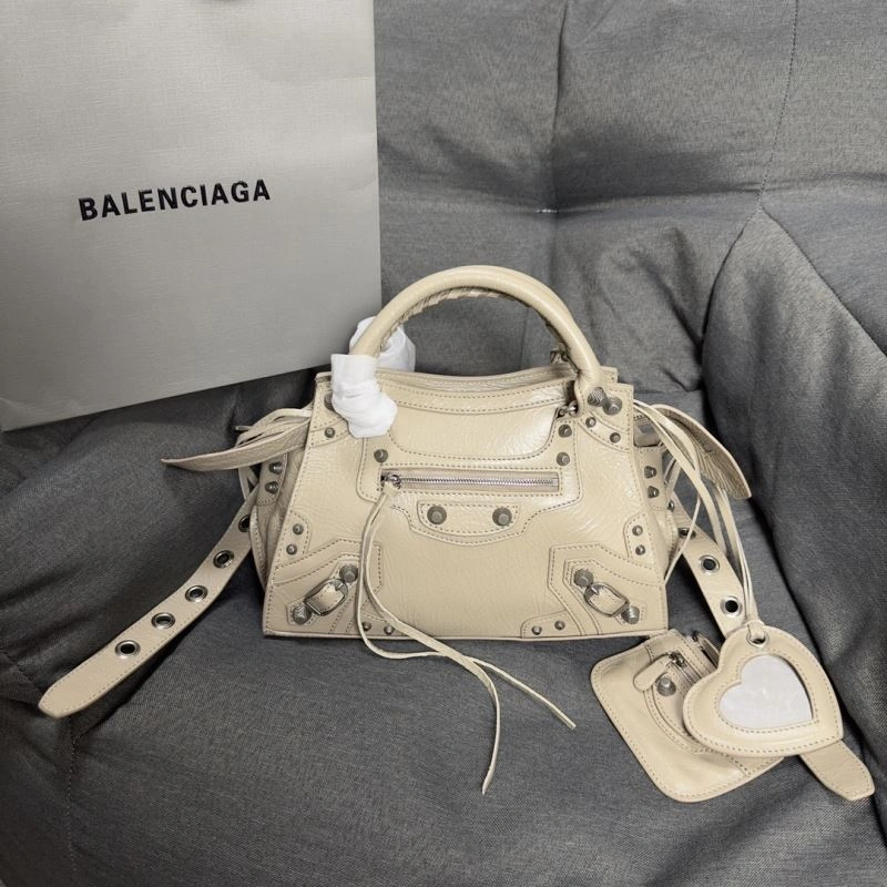 Balenciaga Neo Cagole Heart Mirror Milk Tea Bag -  Must-Have EasyMatch 78774