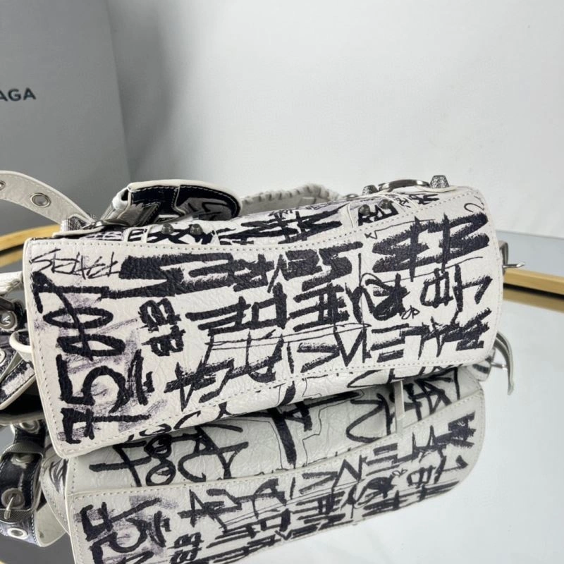 Balenciaga Neo Cagole Heart Mirror Motorcycle Bag Functional 78766