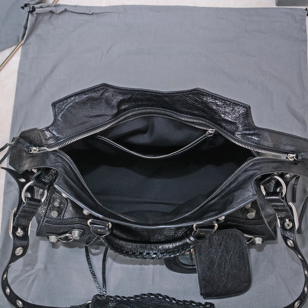 WeatherProof Balenciaga Neo Cagole Large Motorcycle Bag with Heart Mirror 60948