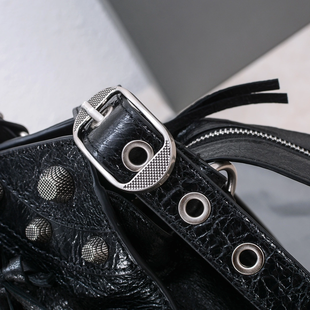 WeatherProof Balenciaga Neo Cagole Large Motorcycle Bag with Heart Mirror 60948