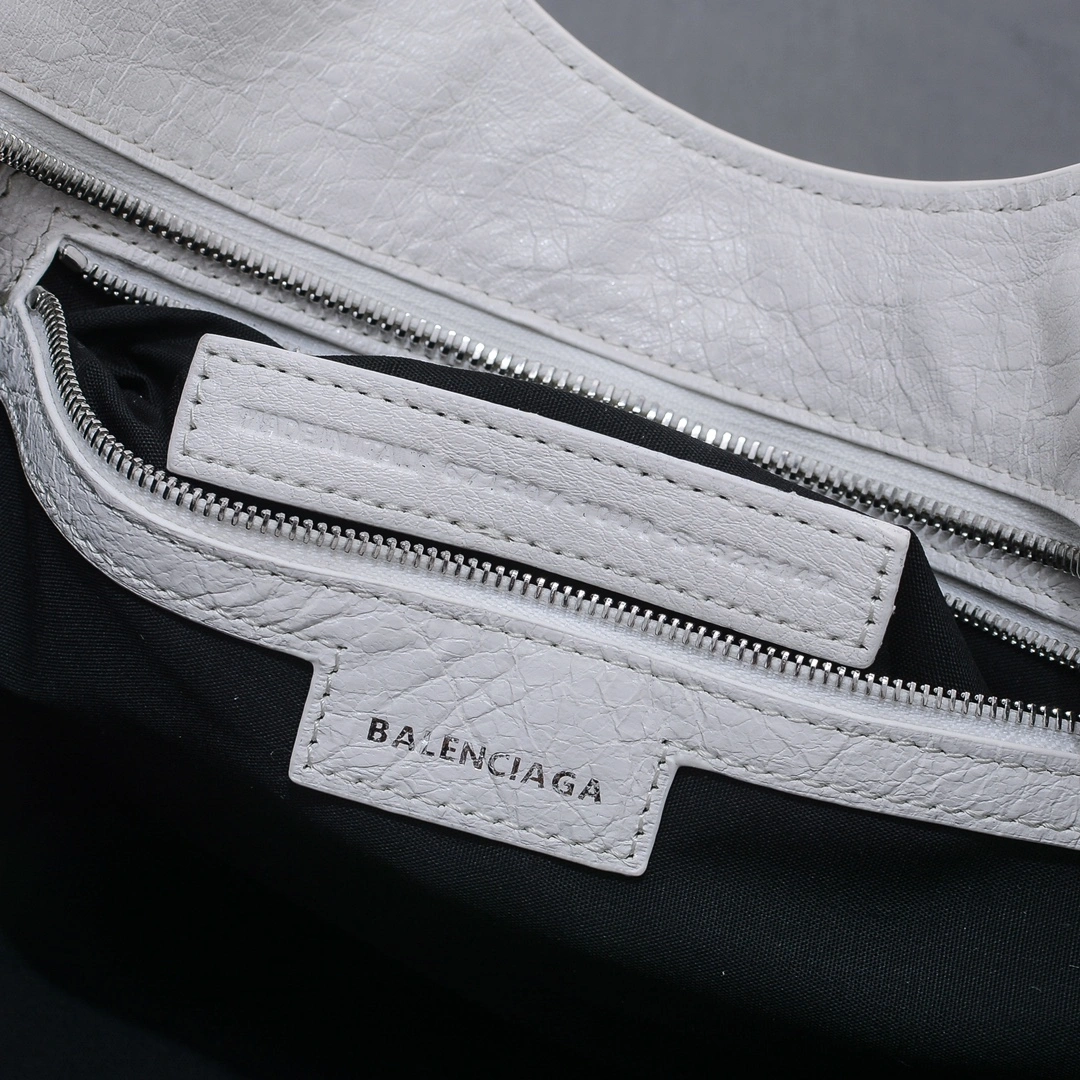 Balenciaga Neo Cagole Large White Motorcycle Bag Cozy 60991