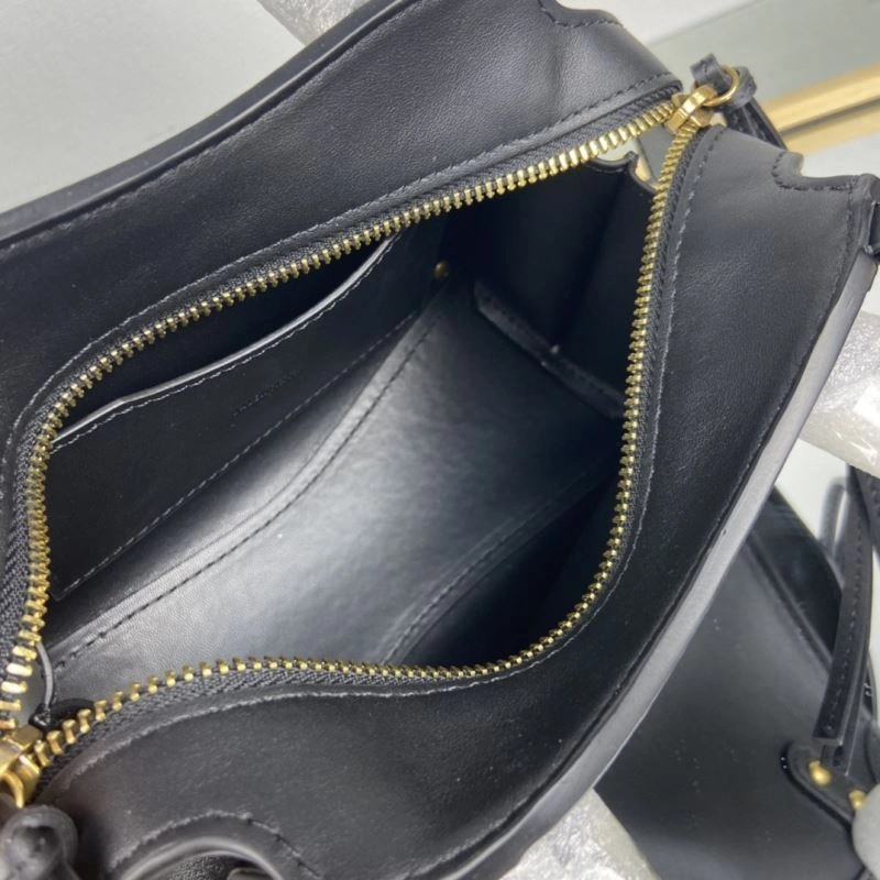 Balenciaga Neo  Black Motorcycle Bag with Gold Studs Upgraded 75338