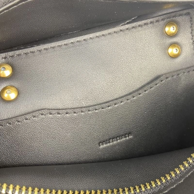 Balenciaga Neo  Black Motorcycle Bag with Gold Studs Upgraded 75338