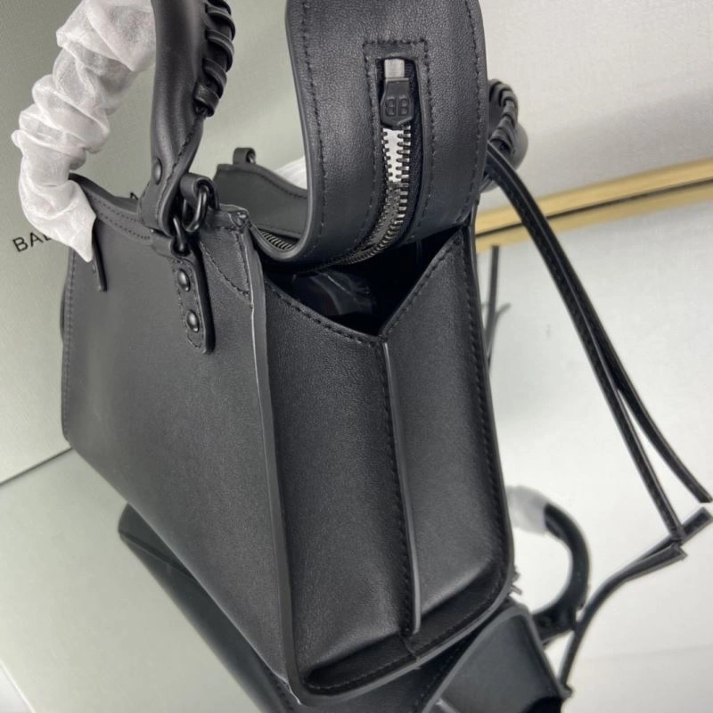 NewStyle Balenciaga Neo  Studded Motorcycle Handbag - Black 75358