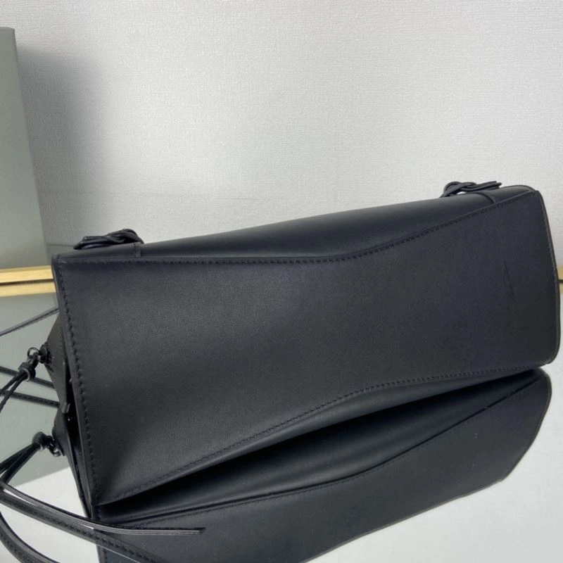 Balenciaga Neo  Textured Black Motorcycle Bag TimelessDesign 75333