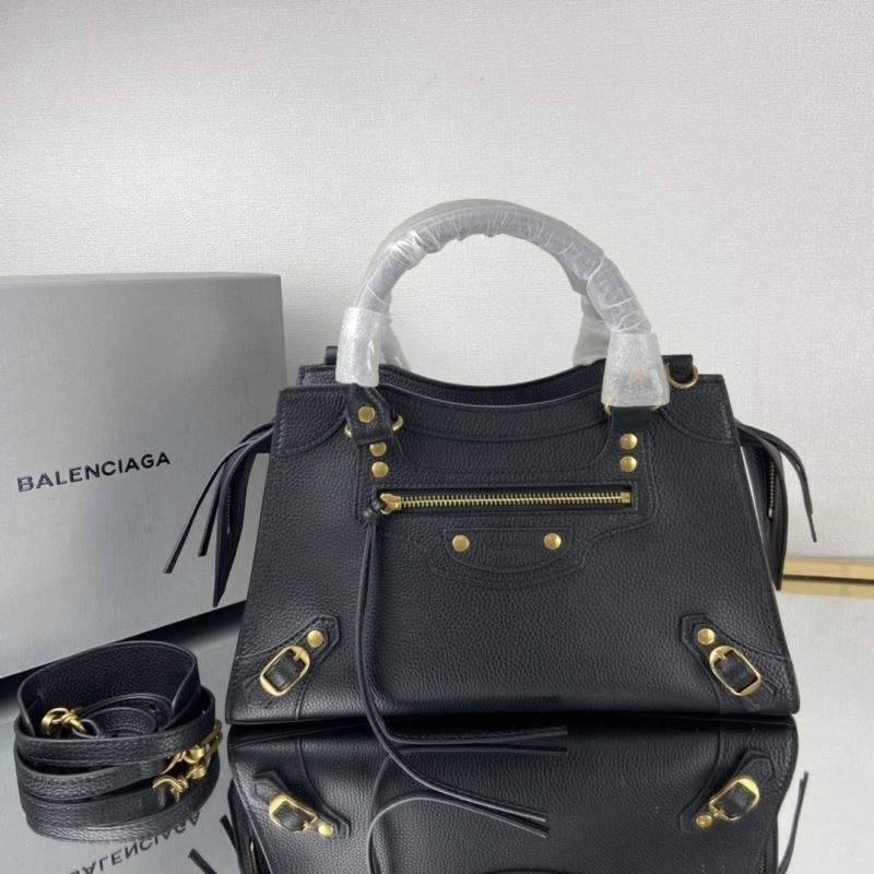 Balenciaga Neo  Trapezoid Motorcycle Bag Refined 75357