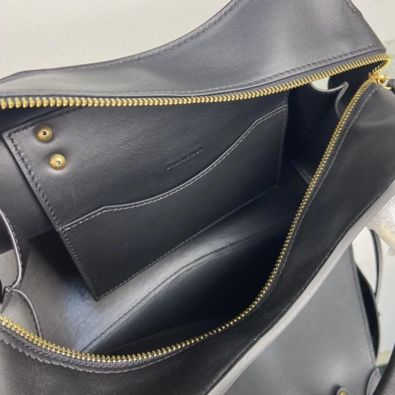 FashionForward Balenciaga Neo  Trapezoidal Motorcycle Bag with Gold Studs 75334