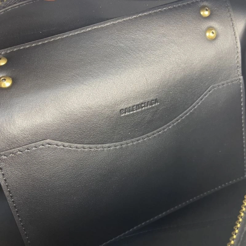 FashionForward Balenciaga Neo  Trapezoidal Motorcycle Bag with Gold Studs 75334
