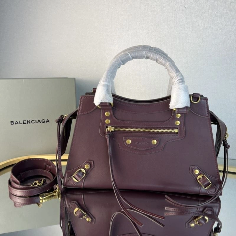 Compact Balenciaga Neo  Trapezoidal Motorcycle Handbag 78772