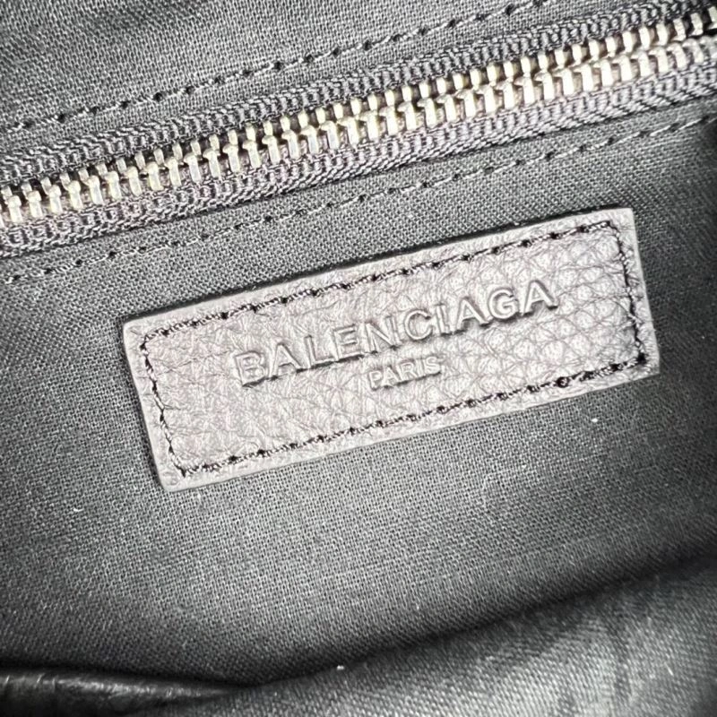 FashionForward Balenciaga Oval Logo Crossbody Motorcycle Bag in Calfskin 75240