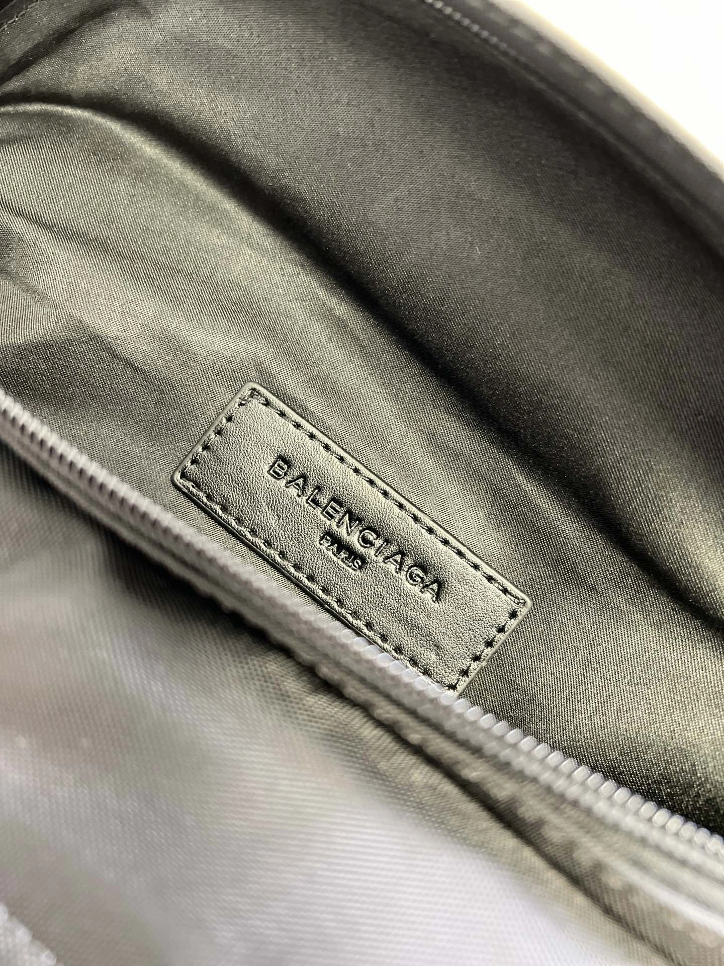 Affordable Balenciaga Paris Explorer Embroidered Waist Bag - Black 60859