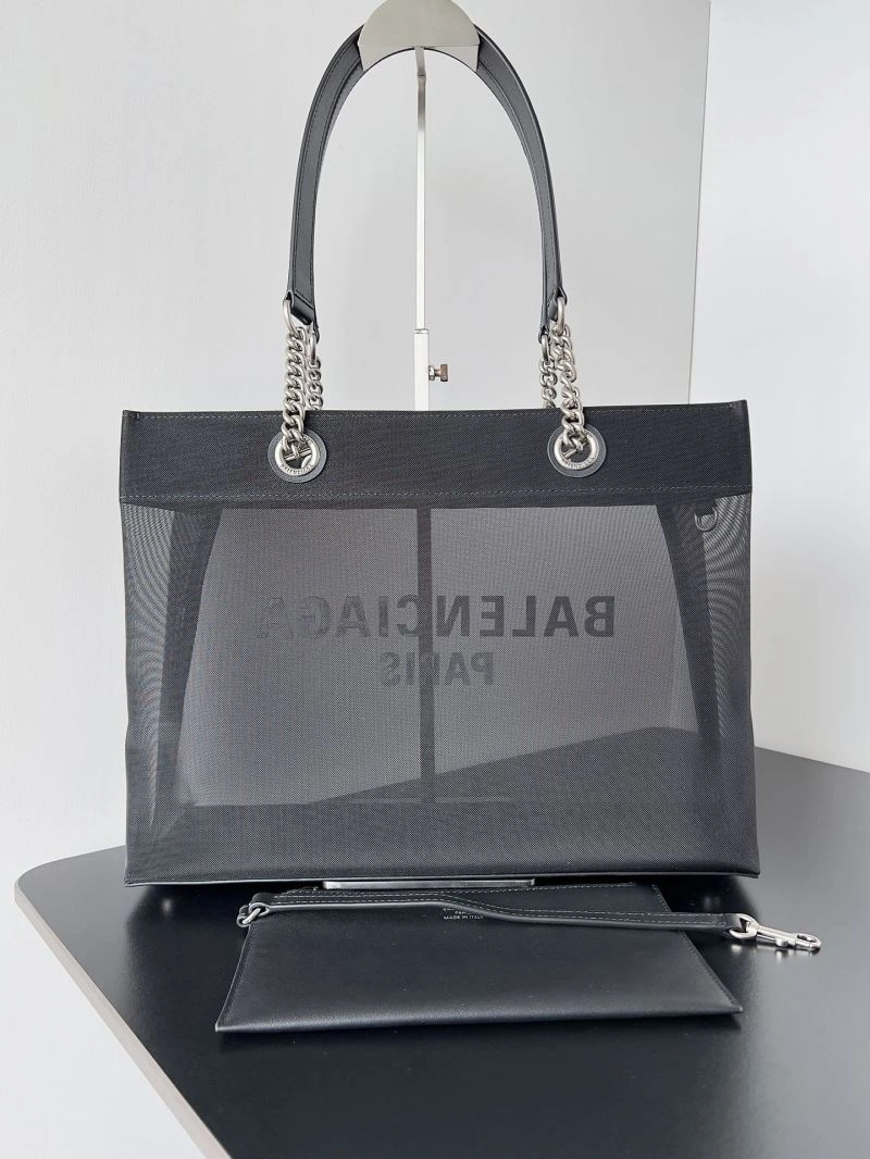 Balenciaga Paris Mesh Tote Bag with  Pouch - Summer Breathable 78583