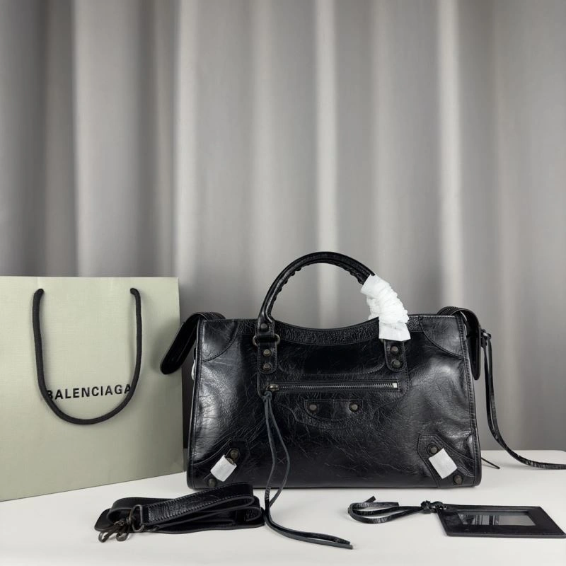 Bold Balenciaga Paris Motorcycle Shoulder Strap Mirror Bag 75322
