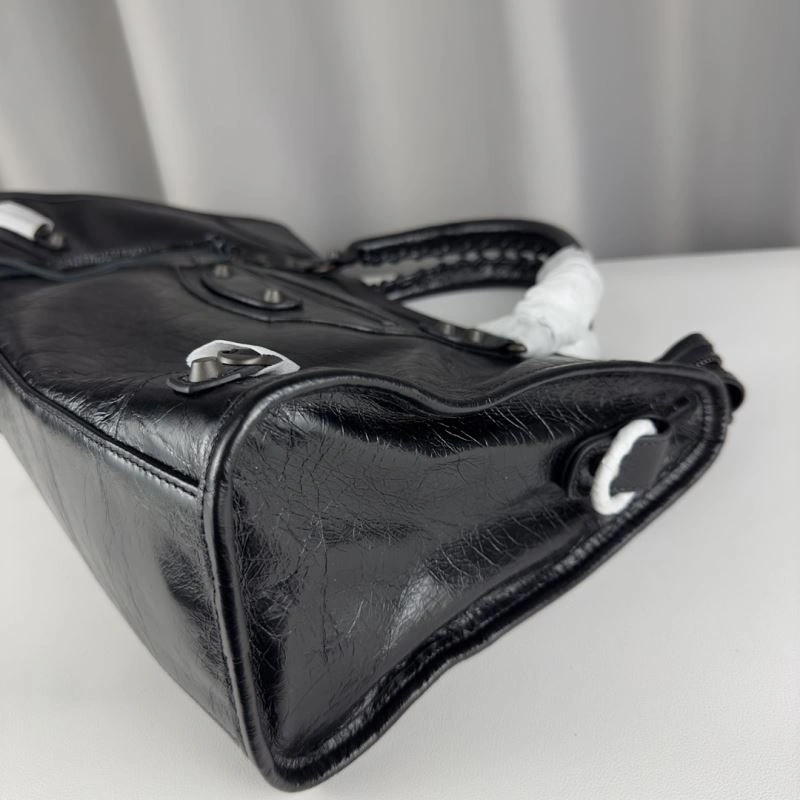 Bold Balenciaga Paris Motorcycle Shoulder Strap Mirror Bag 75322