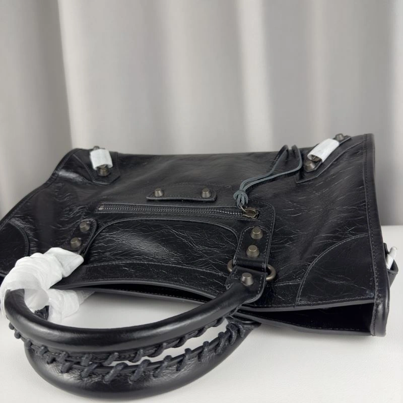 Bold Balenciaga Paris Motorcycle Shoulder Strap Mirror Bag 75322