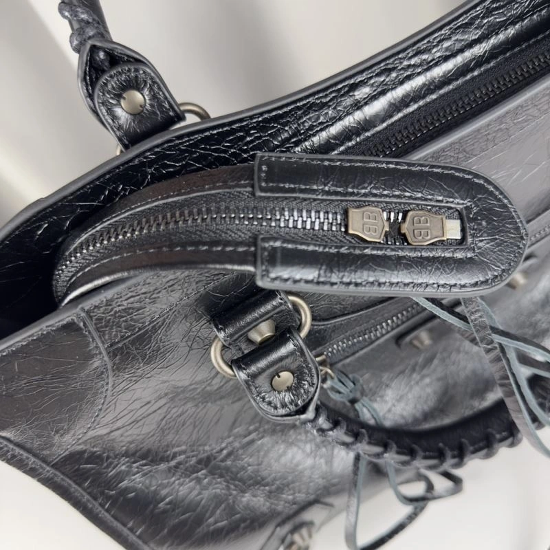Bold Balenciaga Paris Motorcycle Shoulder Strap Mirror Bag 75322