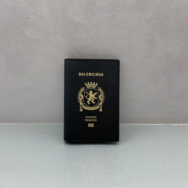 Balenciaga Paris Street-Style Leather Passport Holder Practical 69953